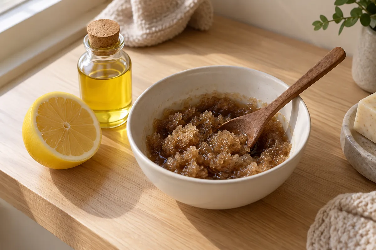 Gommage corps maison : recettes au sucre, sel et café